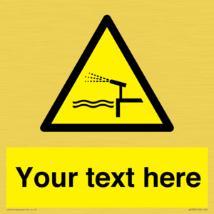 Custom warning water cannon